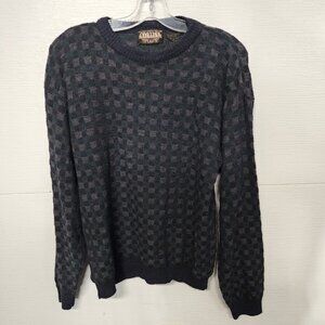 Vintage Cortina Italia Wool-Blend Checkered Sweater